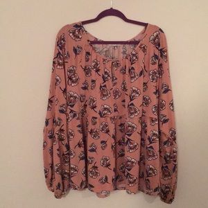 Pink floral top